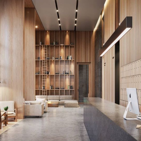 Отделка лобби